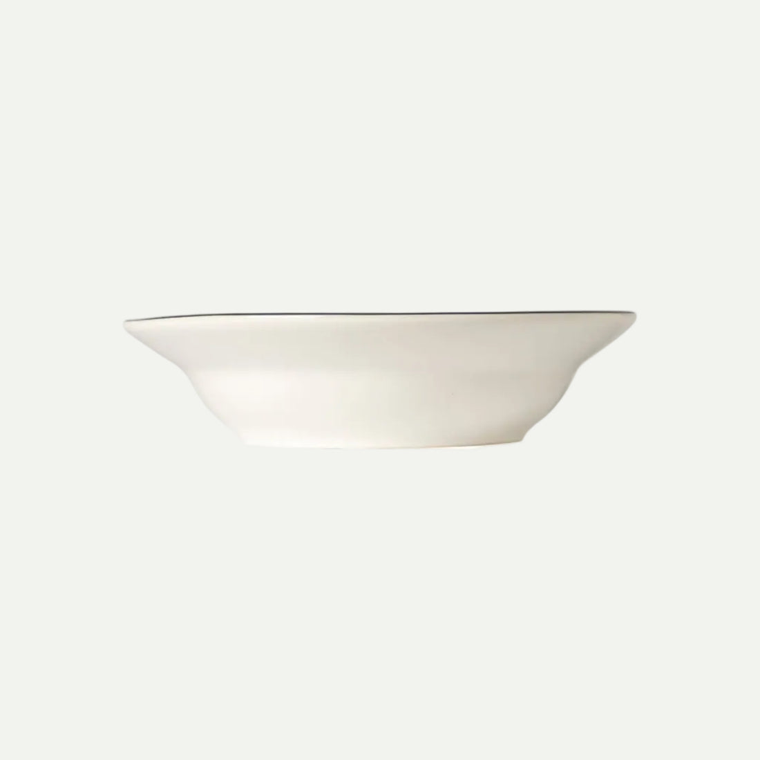 Soup/Pasta Plate White Blue