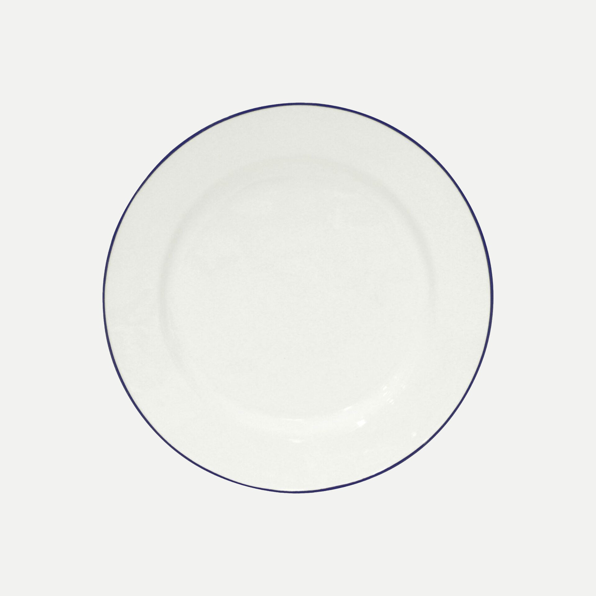 Dinner Plate White Blue