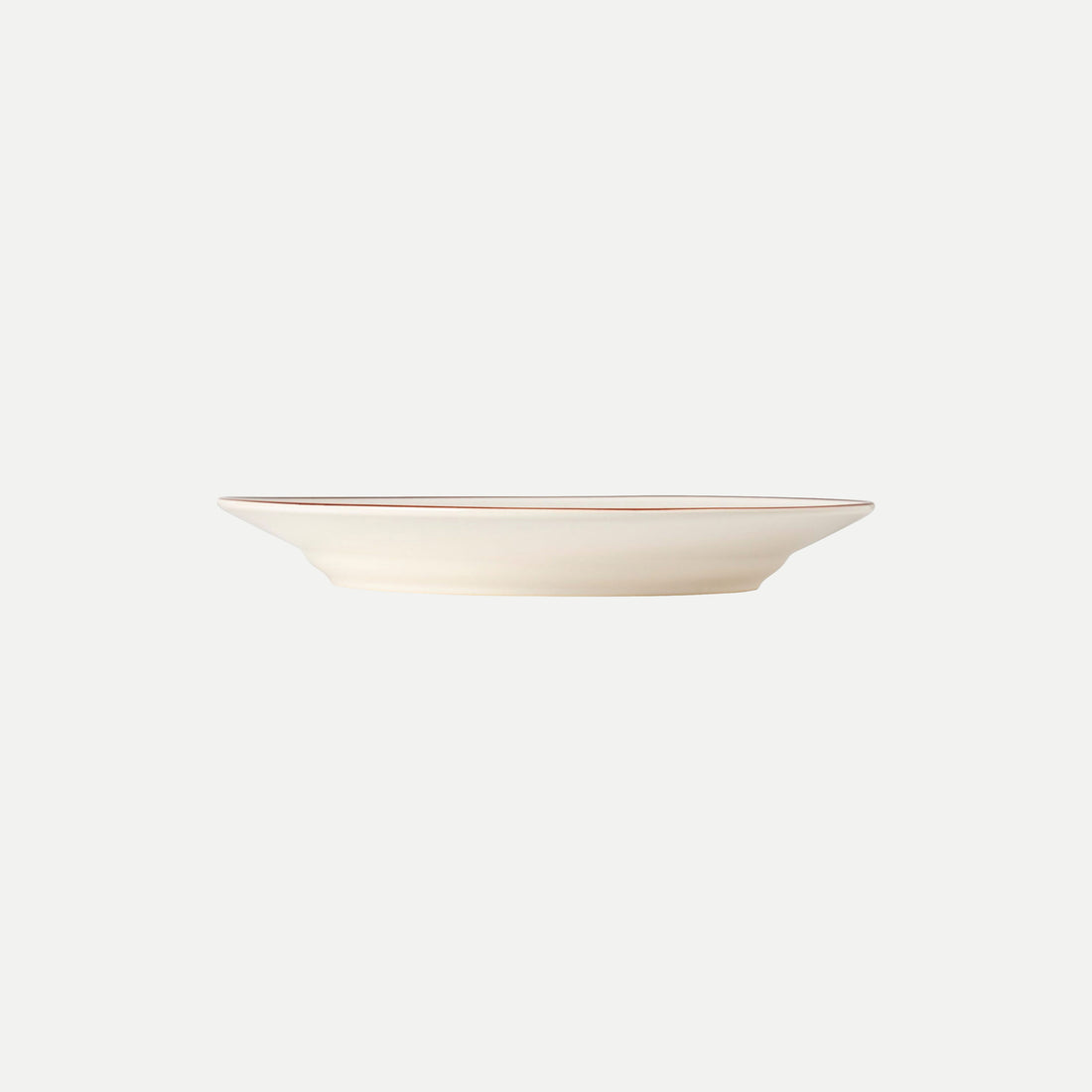 Dinner Plate White-Red
