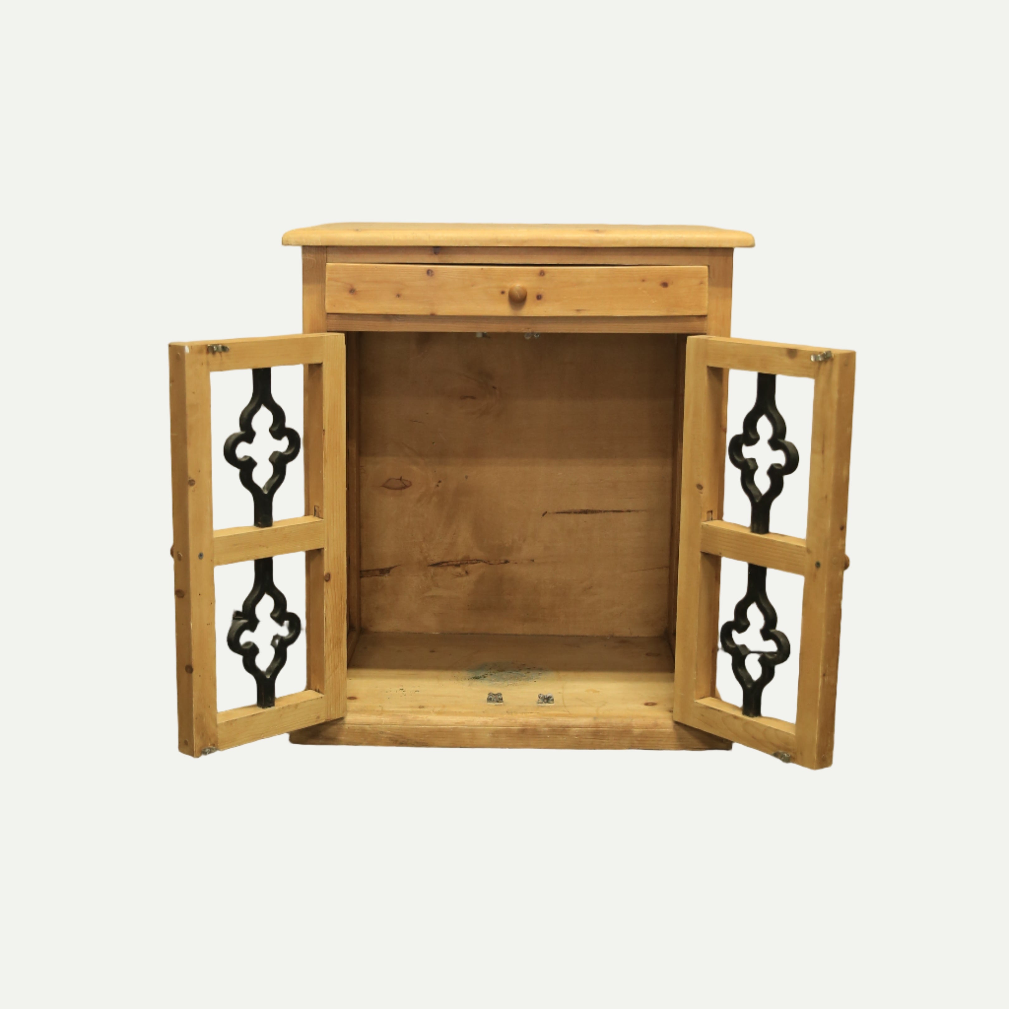 Wooden box with decorative elements
