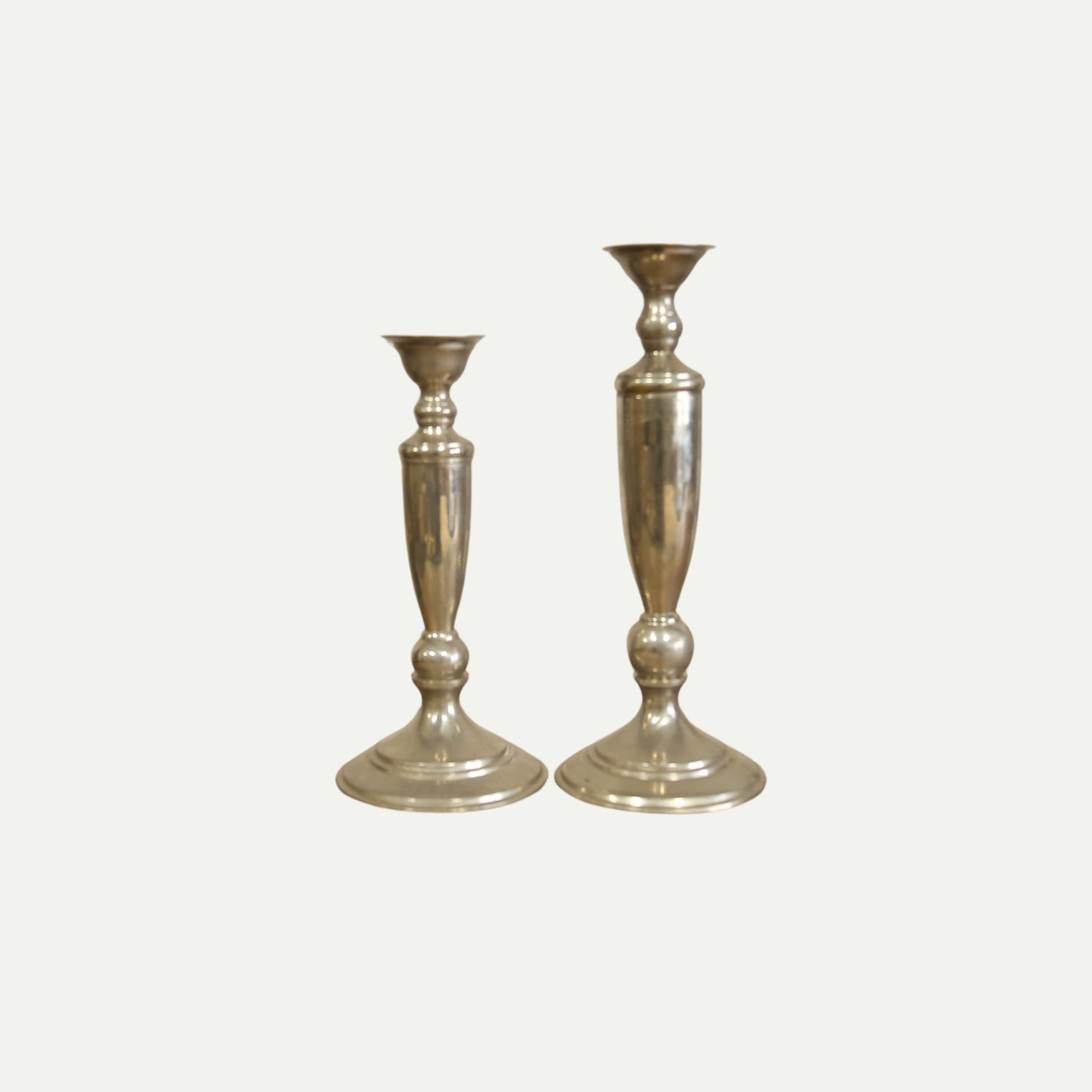 Classic Silver Candlestick Holder