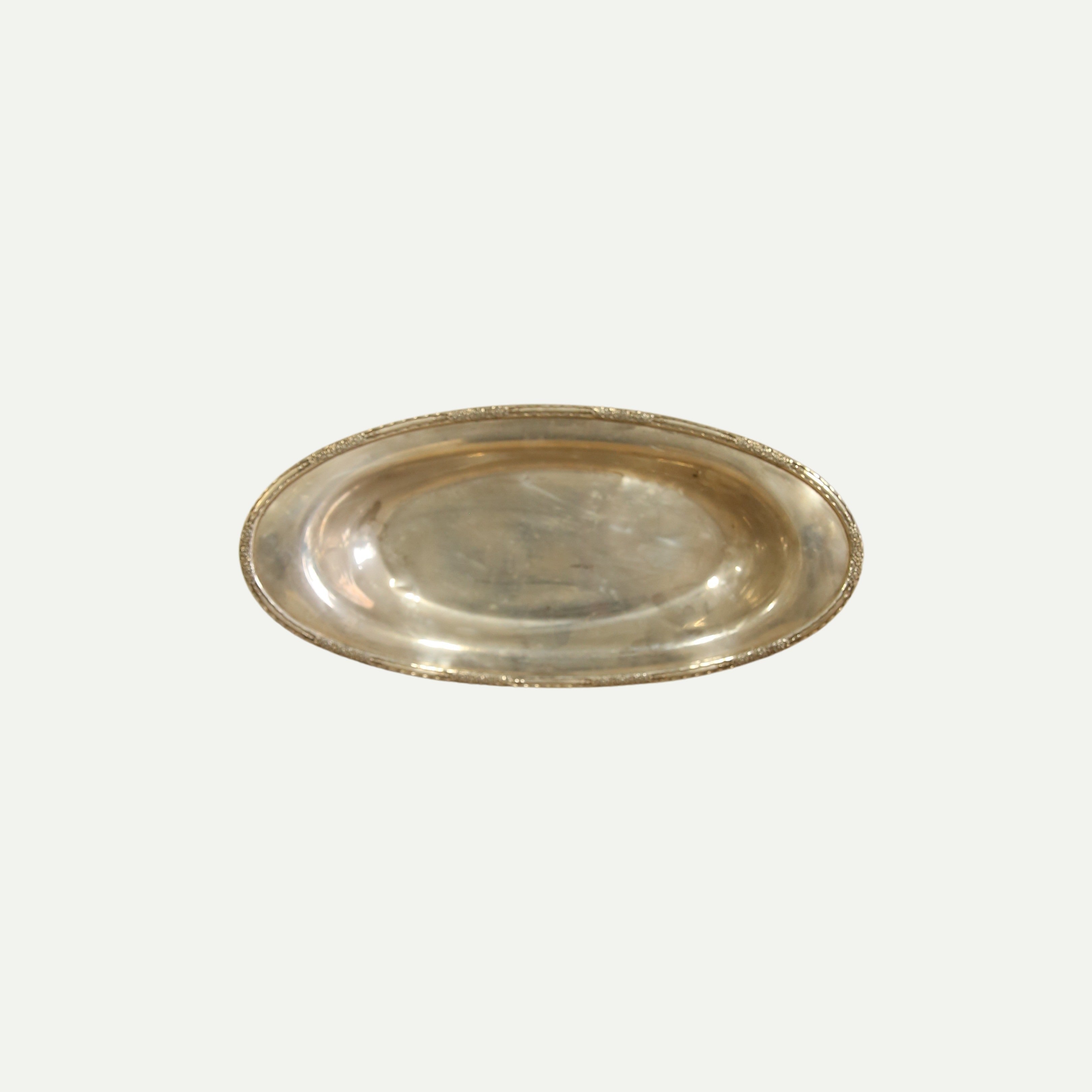 Silver-Plated Oval Serving Bowl