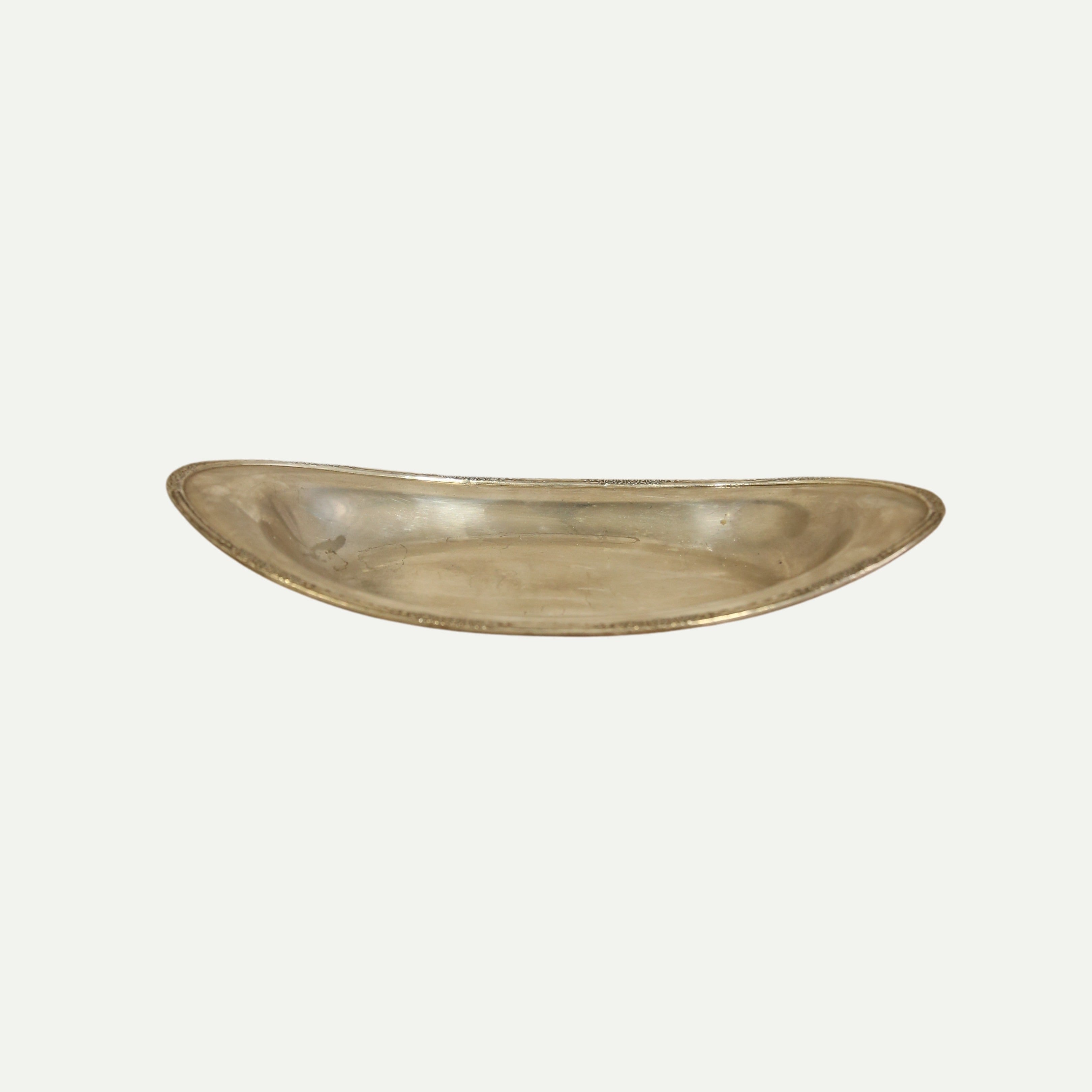 Silver-Plated Oval Serving Bowl