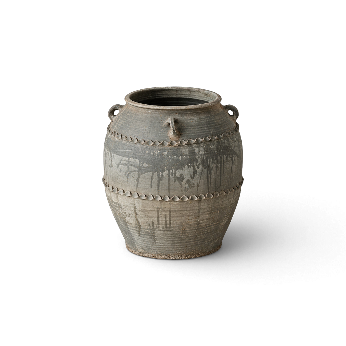 Gray Double-Handle Jar I