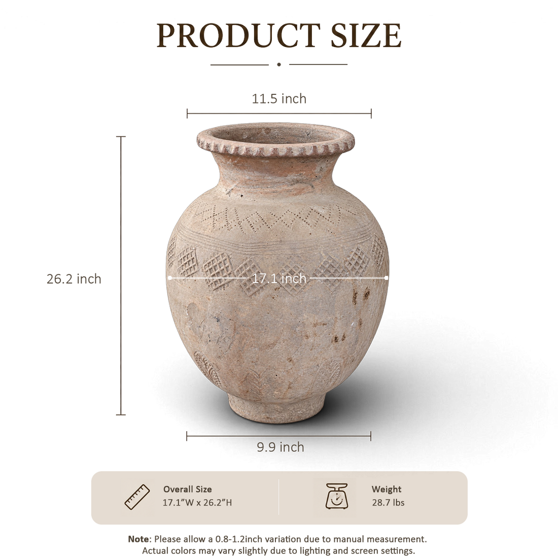 Sand Carved Jar