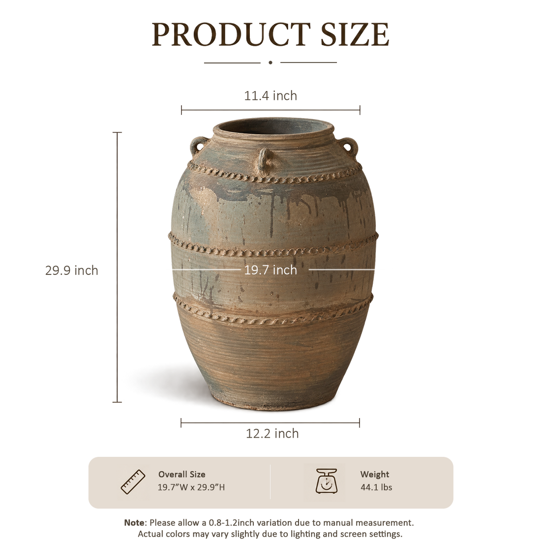 Sandstone Ribbed Jar
