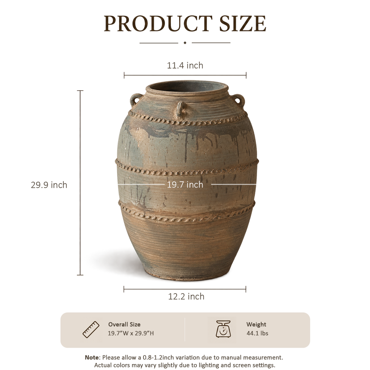 Sandstone Ribbed Jar