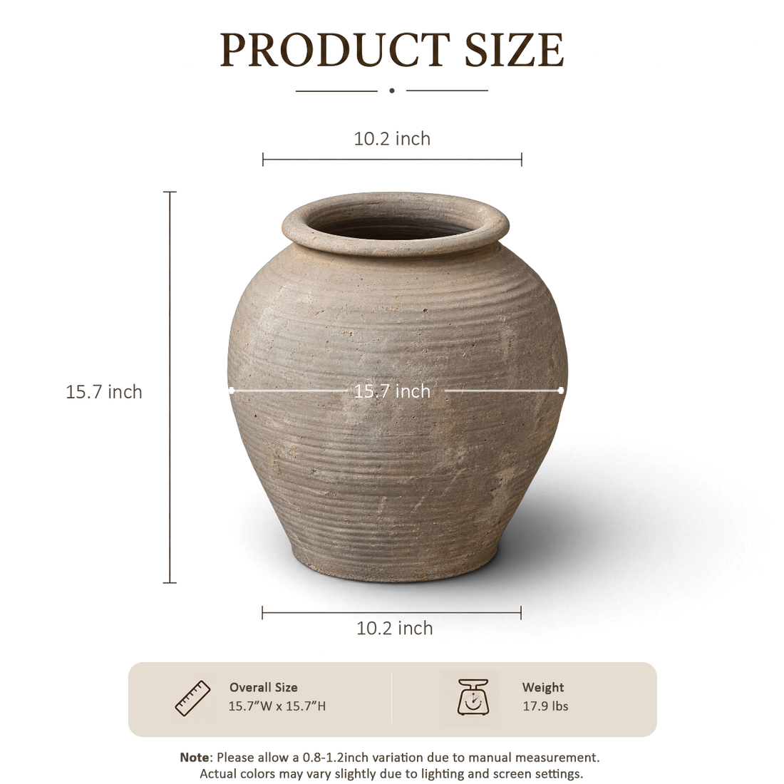 Soft Brown Jar
