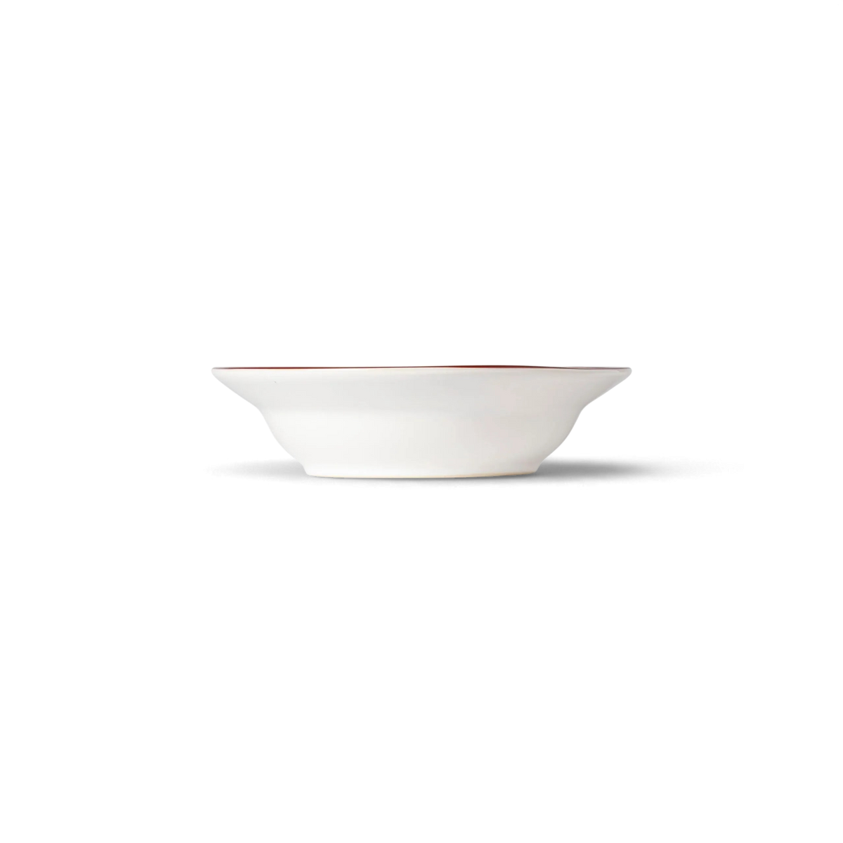 Soup/Pasta Plate White Red