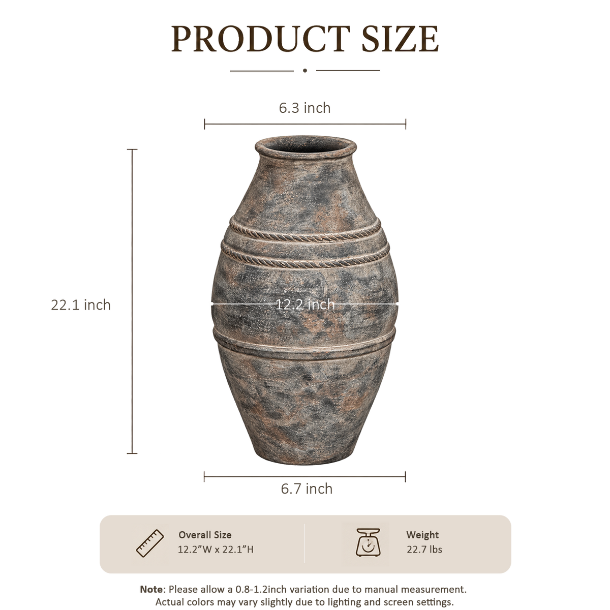 Stone Finish Jar II