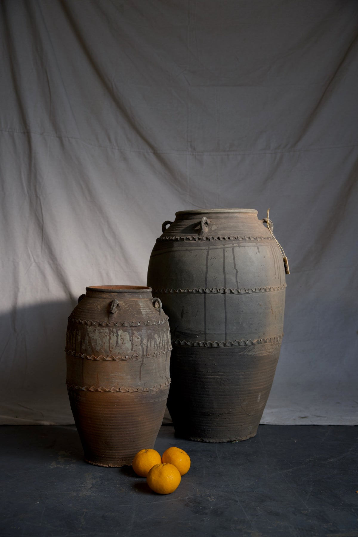 Sand Ribbed Jar