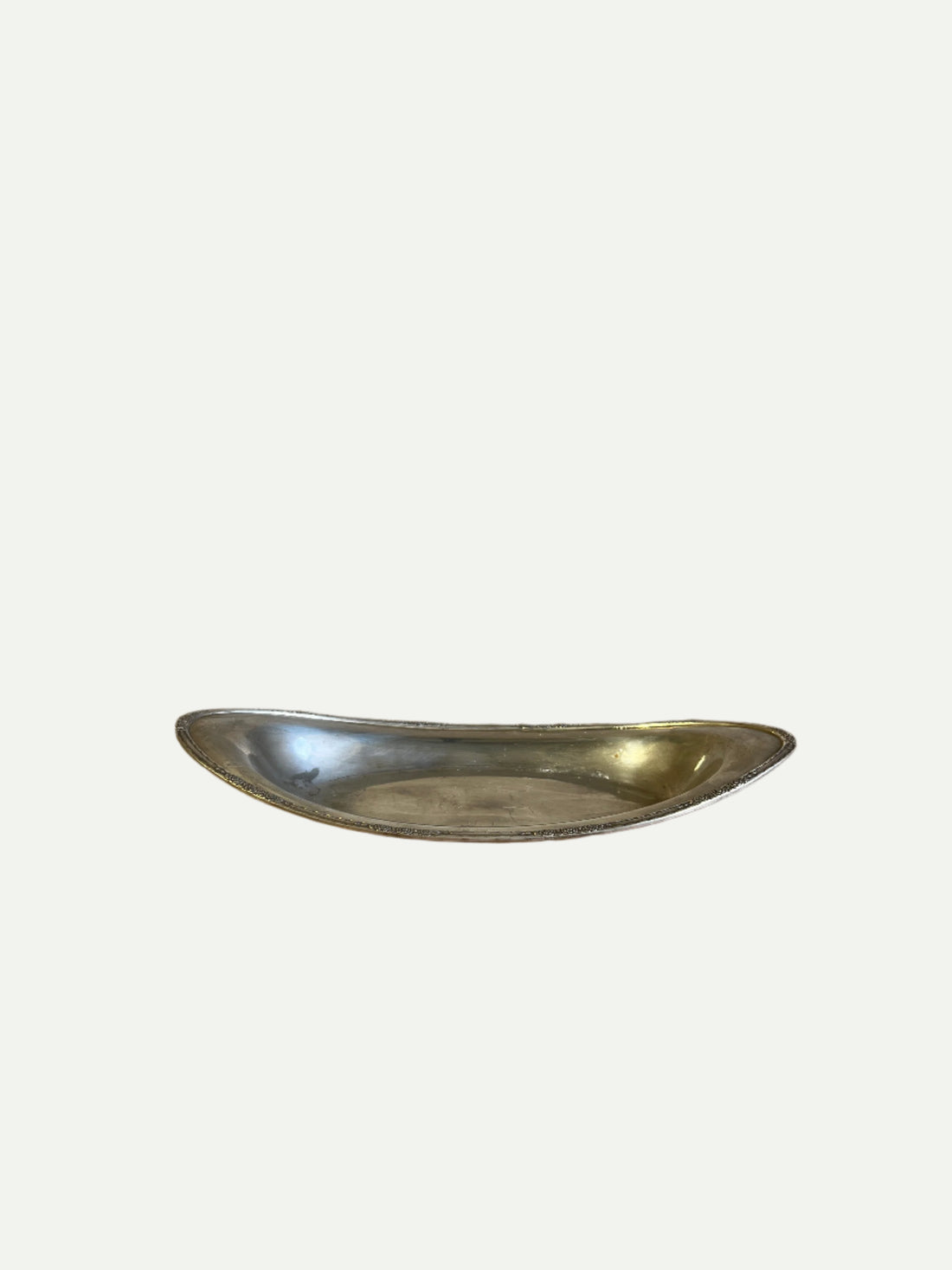 Elegant Silver-Plated Oval Serving Bowl