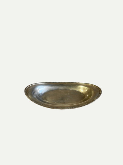 Elegant Silver-Plated Oval Serving Bowl