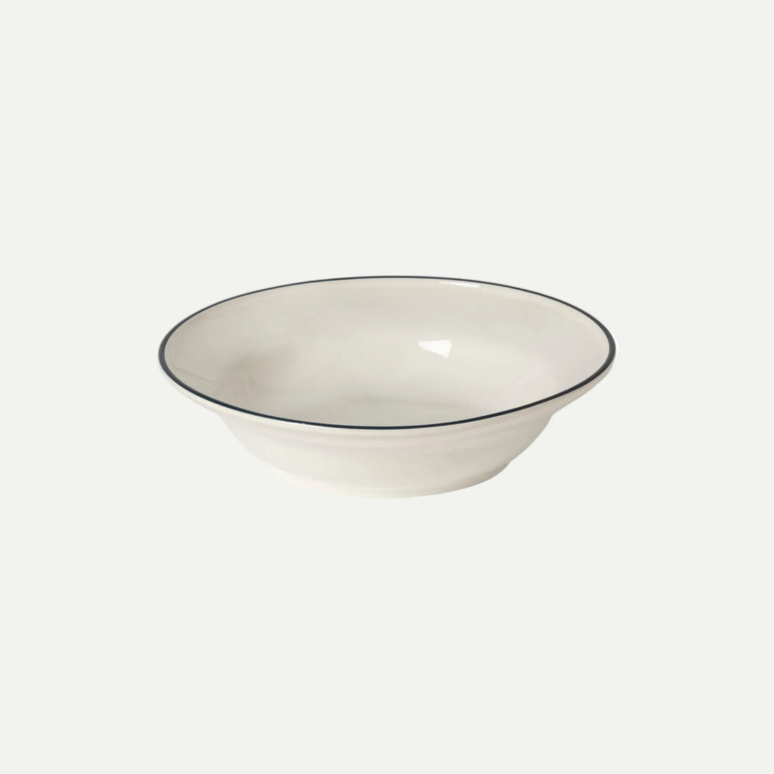 Soup/Pasta Plate White Blue