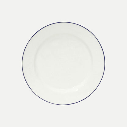 Dinner Plate White Blue