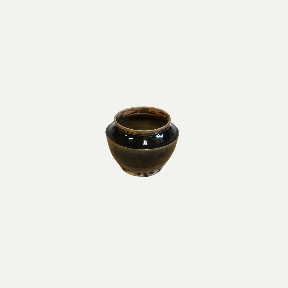 Black Ceramic Pot
