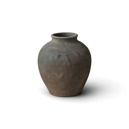 Brown Tapered Jar