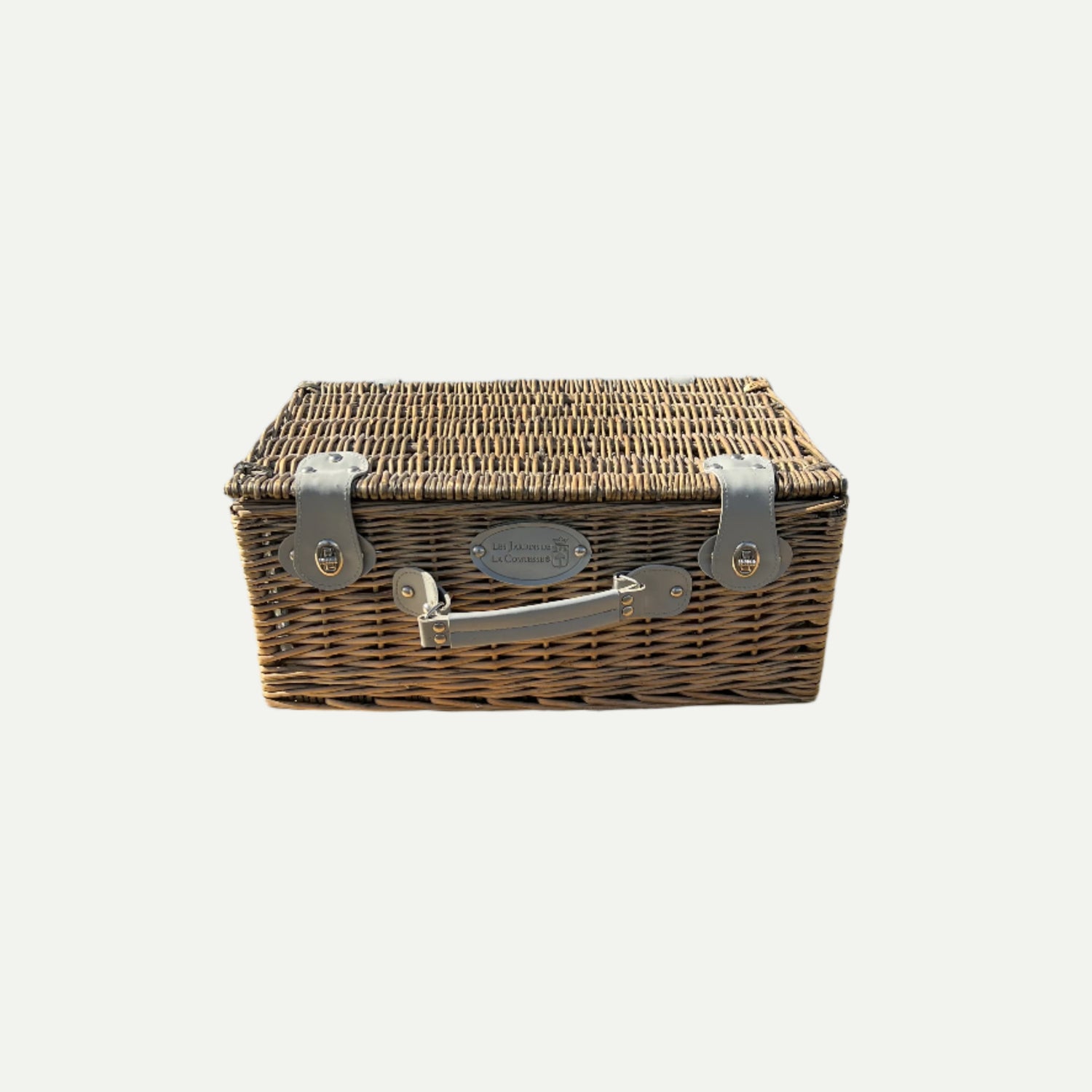 Wicker Picnic Basket with Dining Set