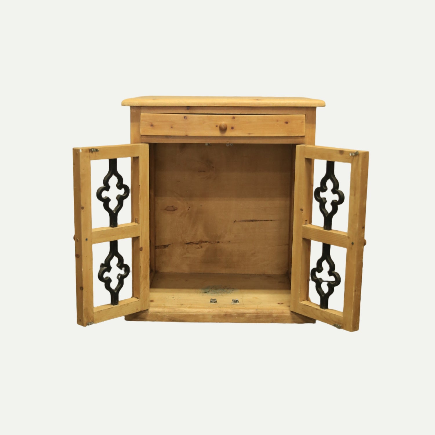 Wooden box with decorative elements
