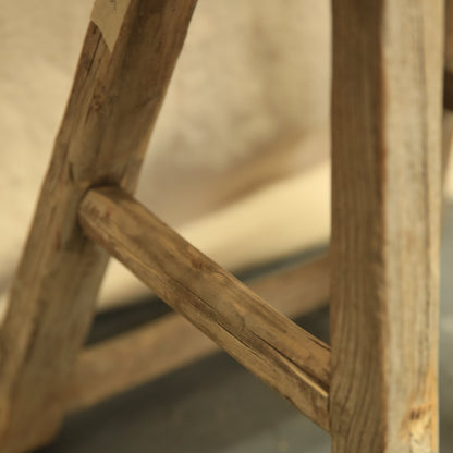 Close-up of a wooden structure with a blurred background