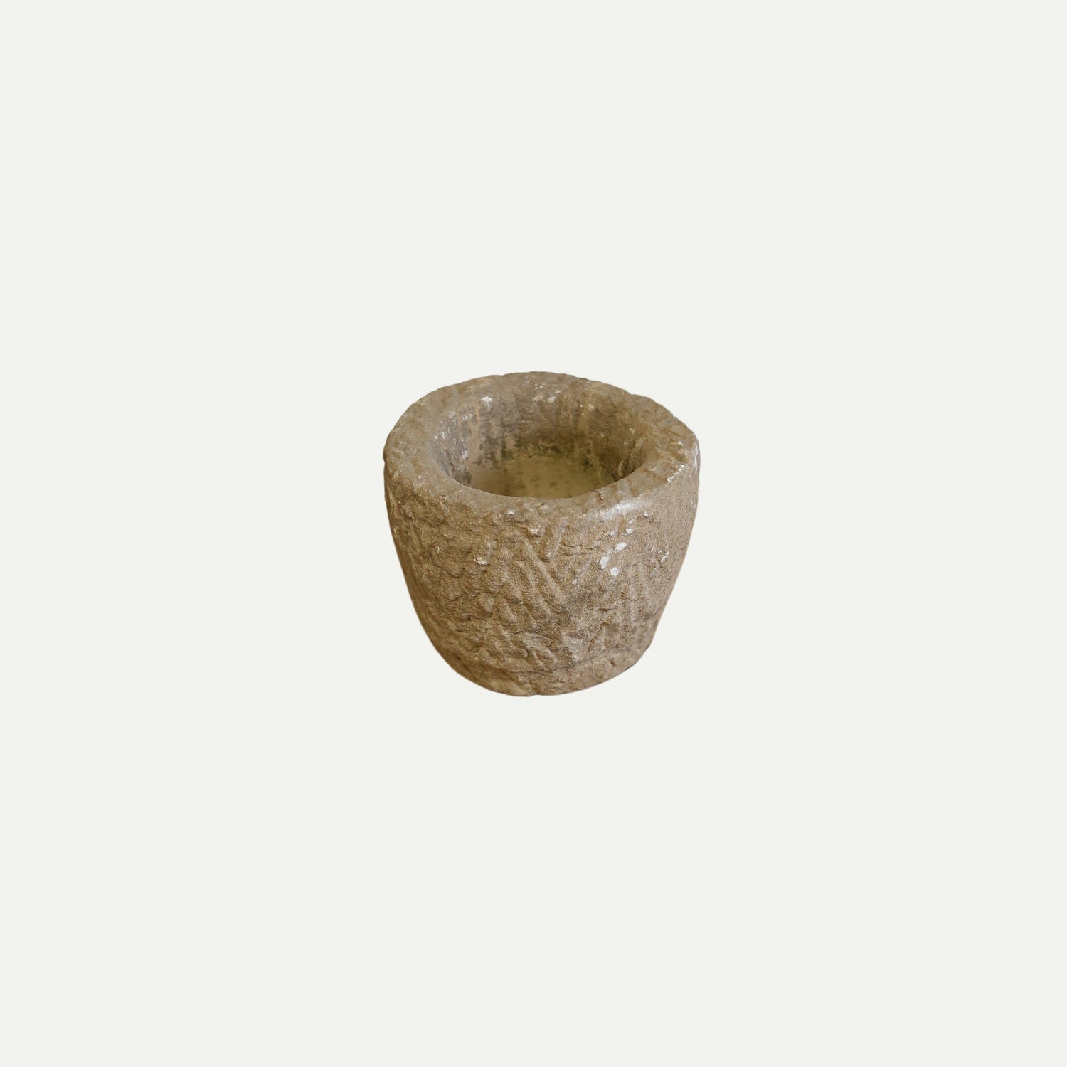 Hand-Carved Stone Mortar