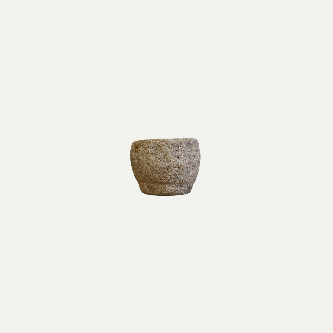 Hand-Carved Stone Mortar