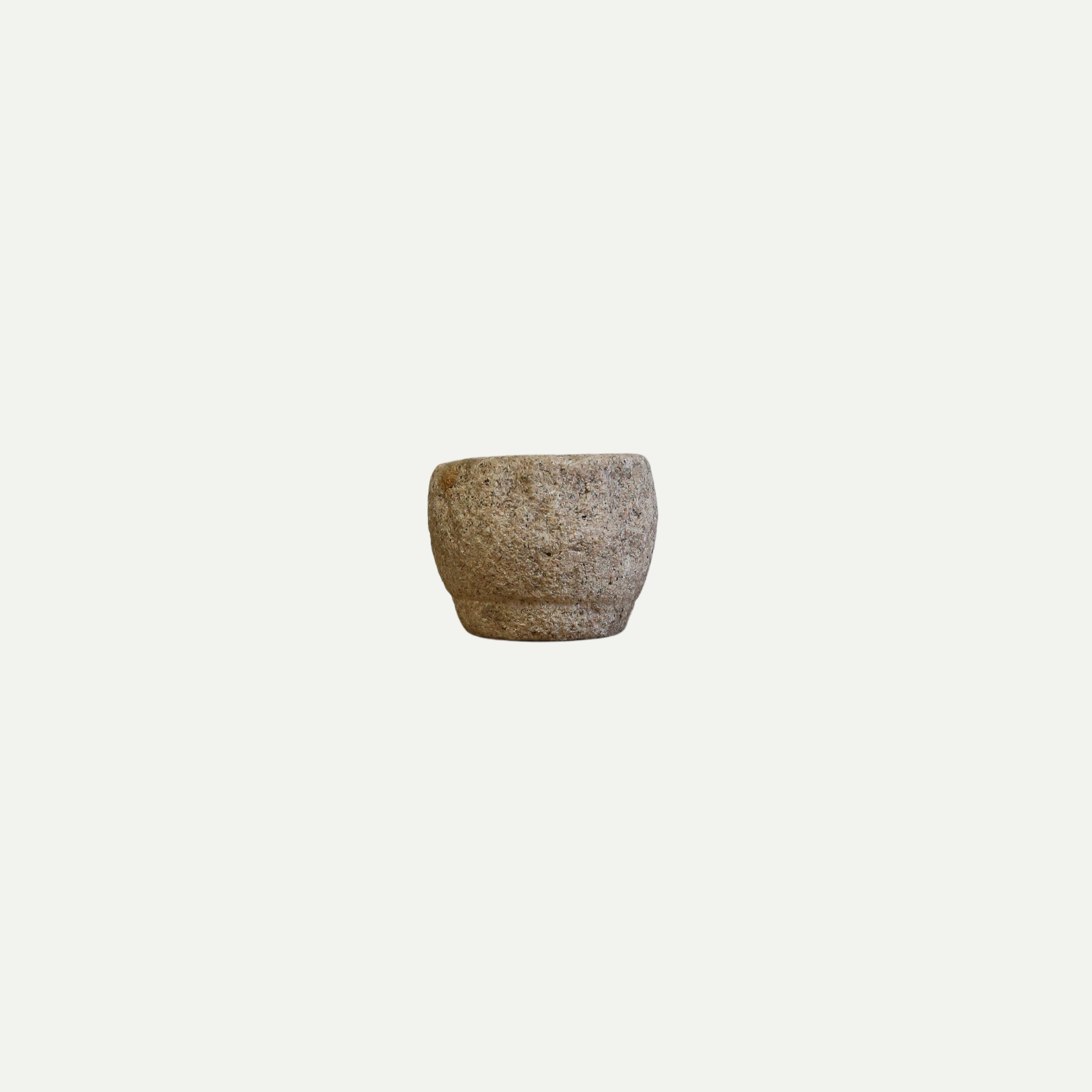 Hand-Carved Stone Mortar