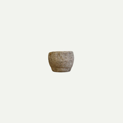Hand-Carved Stone Mortar