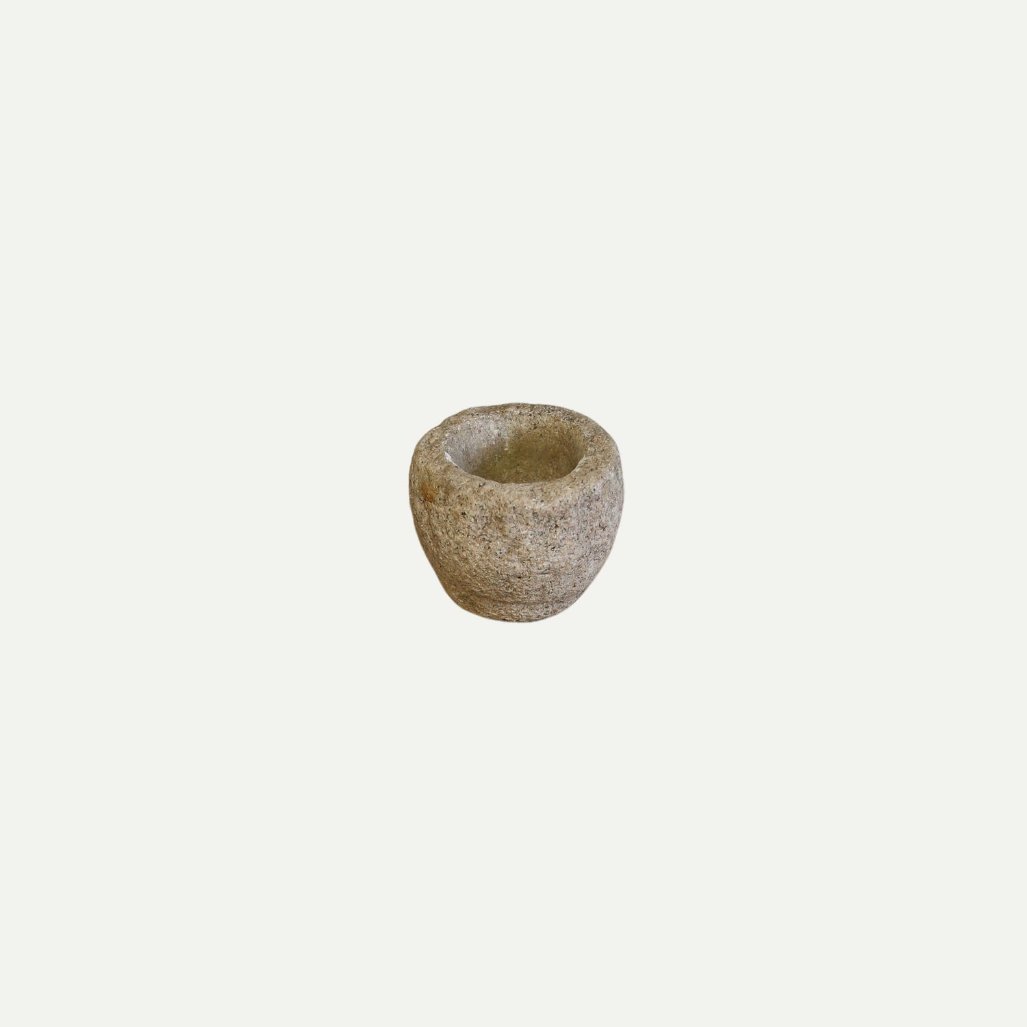 Hand-Carved Stone Mortar