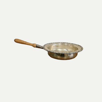 Silver-Plated Serving Pan with Ornate Lid