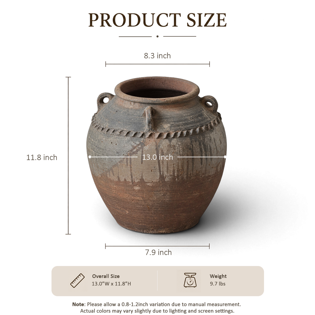 Dark Brown Jar