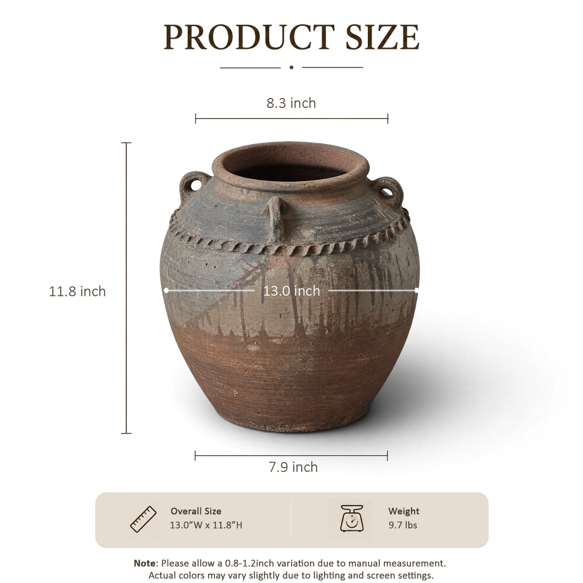 Dark Brown Jar