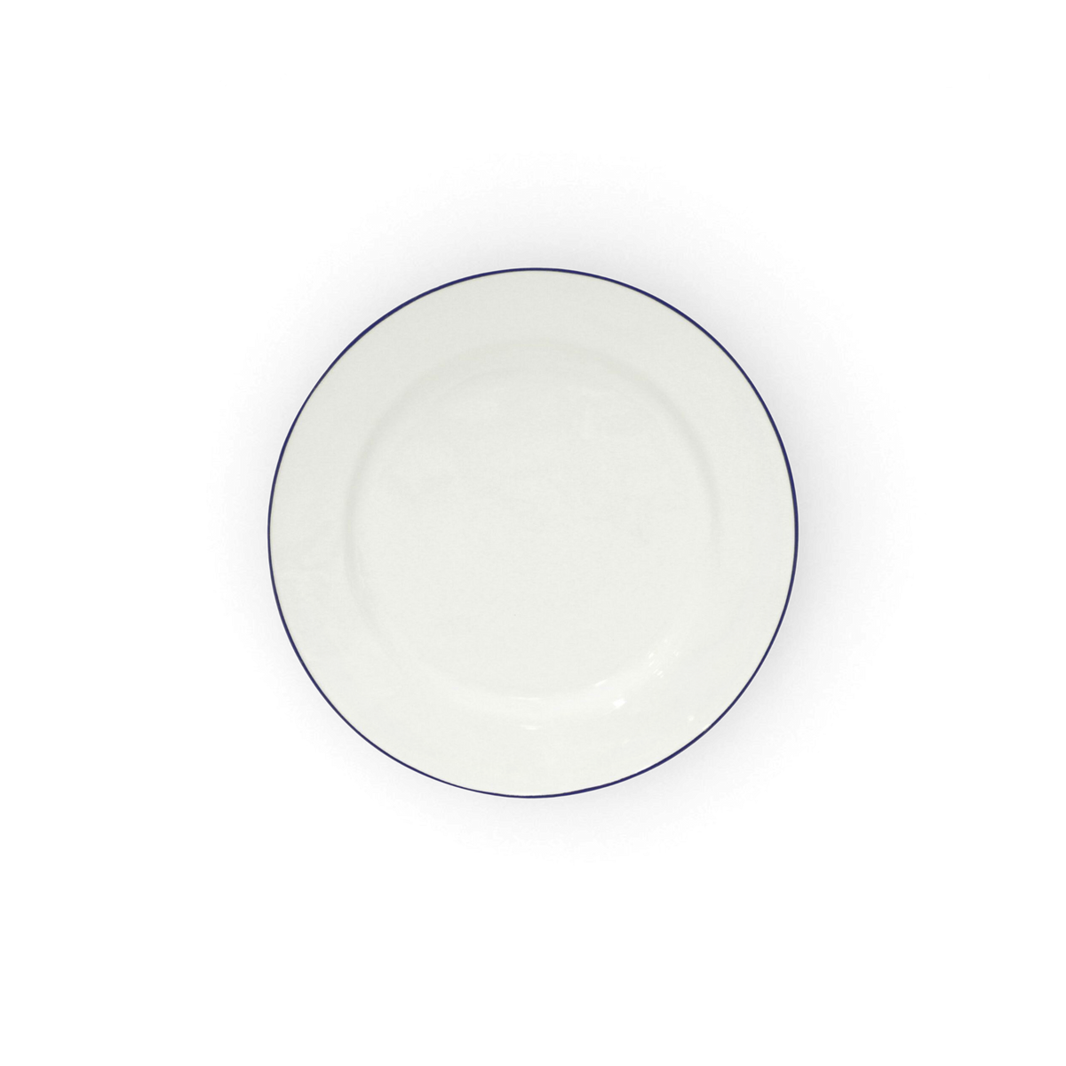 Dinner Plate White Blue
