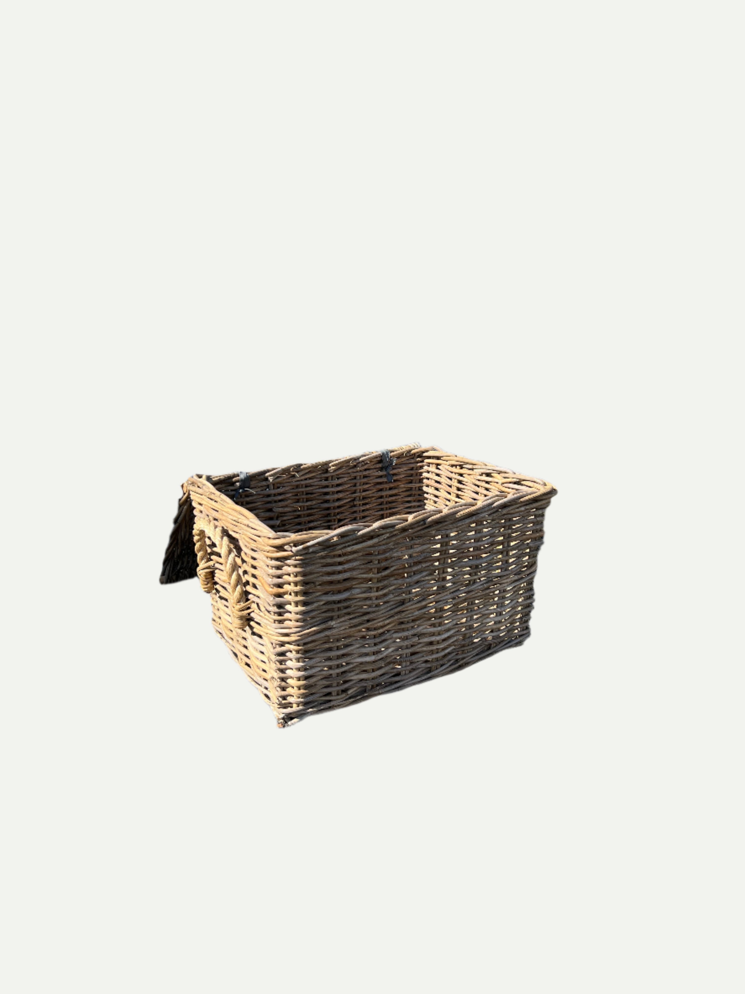 Wicker Storage Basket with Lid