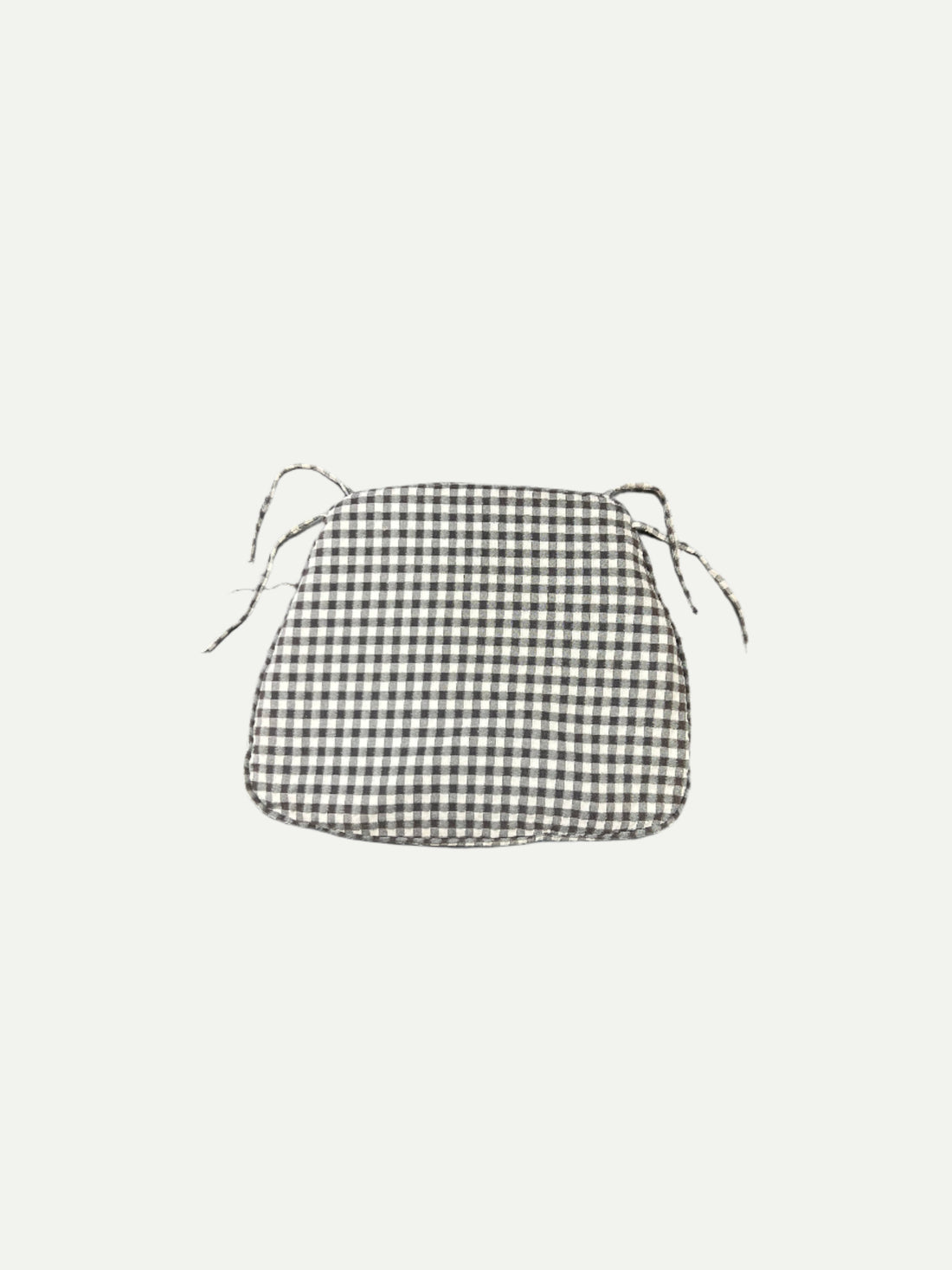 Checkered Fabric Chair Cushion