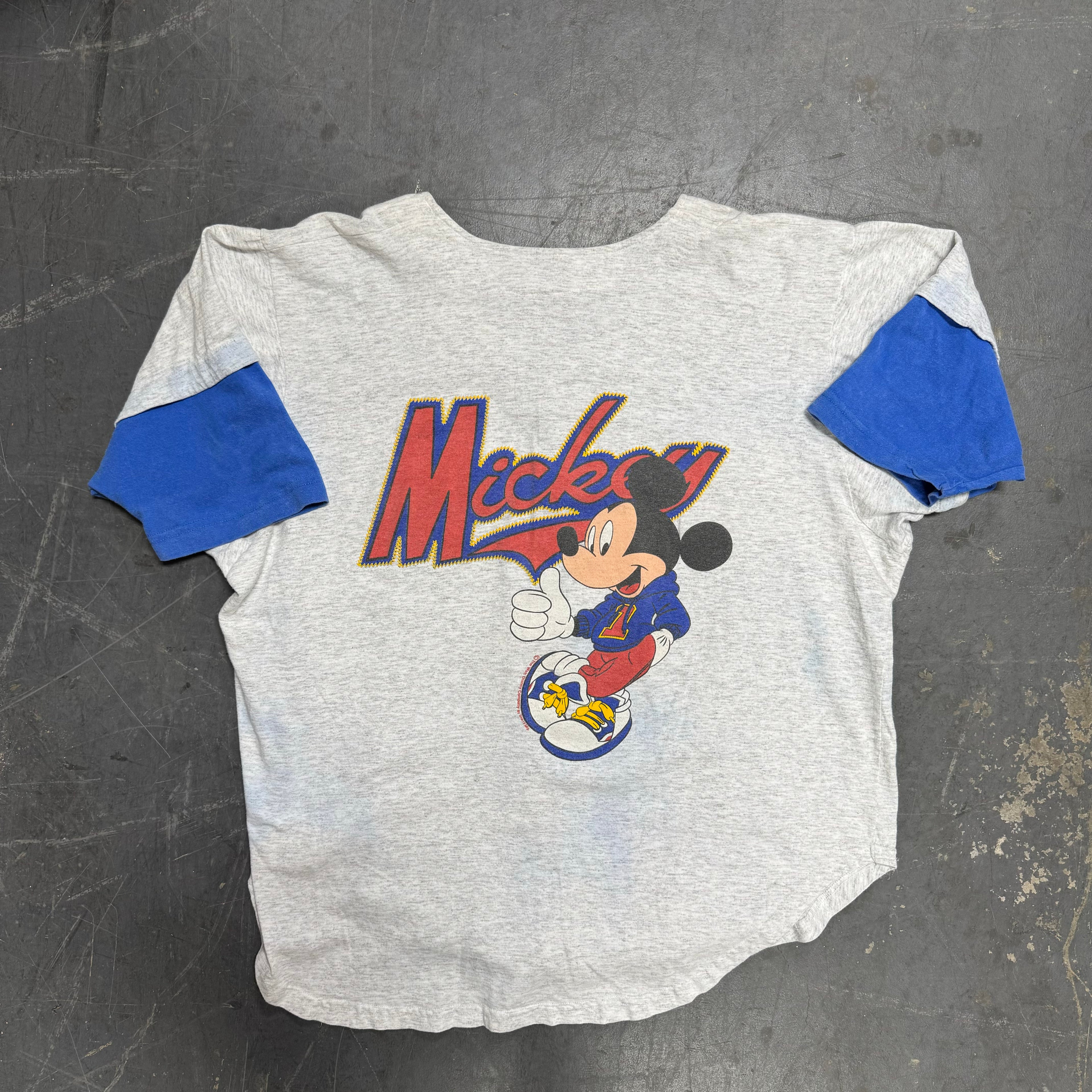 Vintage Disney Mickey Mouse baseball Jersey