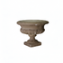 Decorative stone urn on a white background