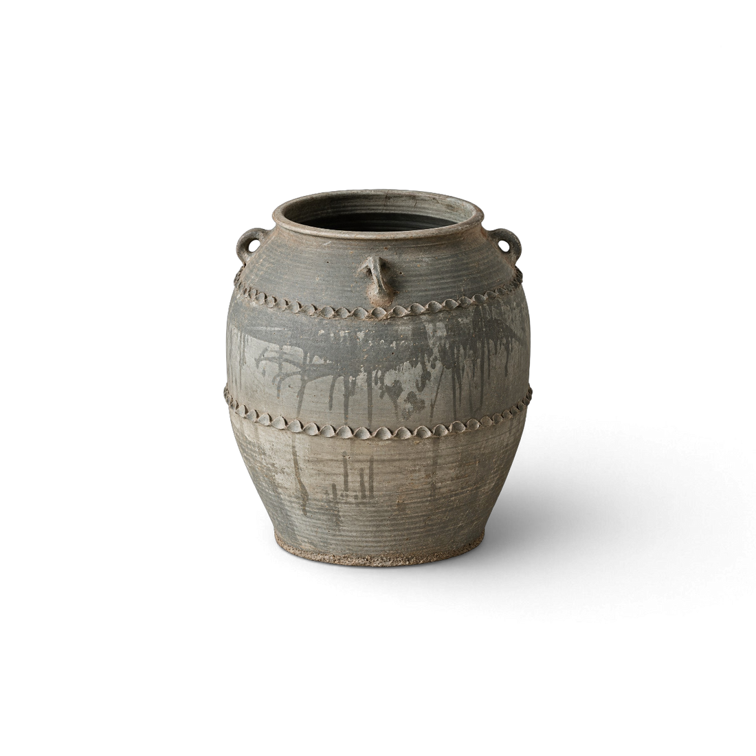 Gray Double-Handle Jar I
