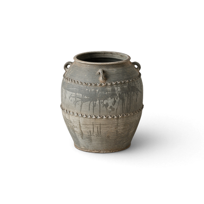 Gray Double-Handle Jar I