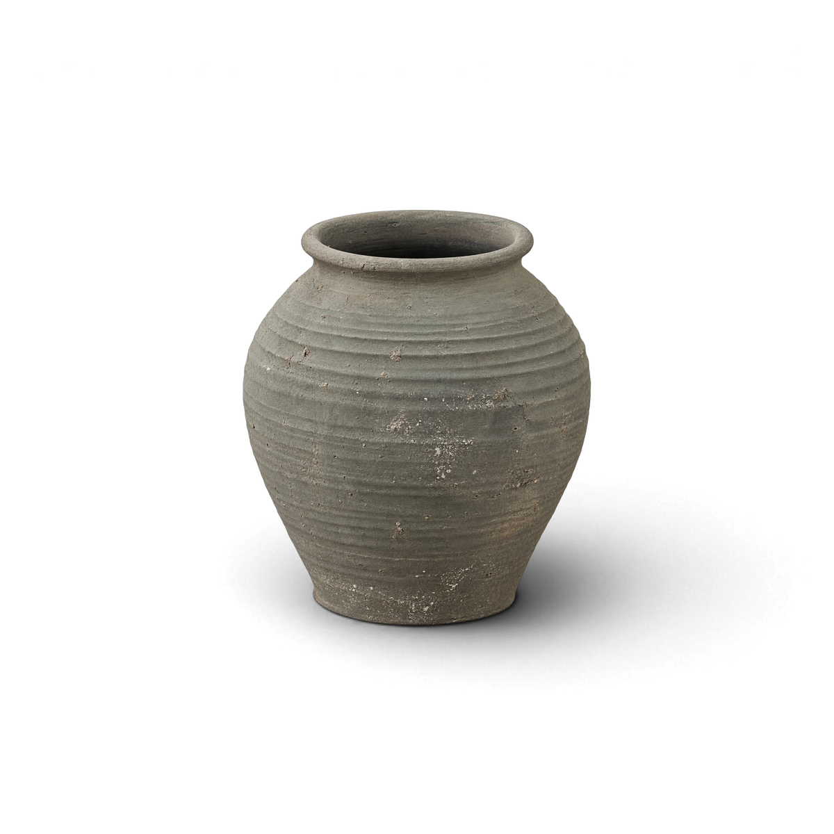 Gray Narrow-Neck Jar