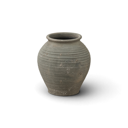 Gray Narrow-Neck Jar