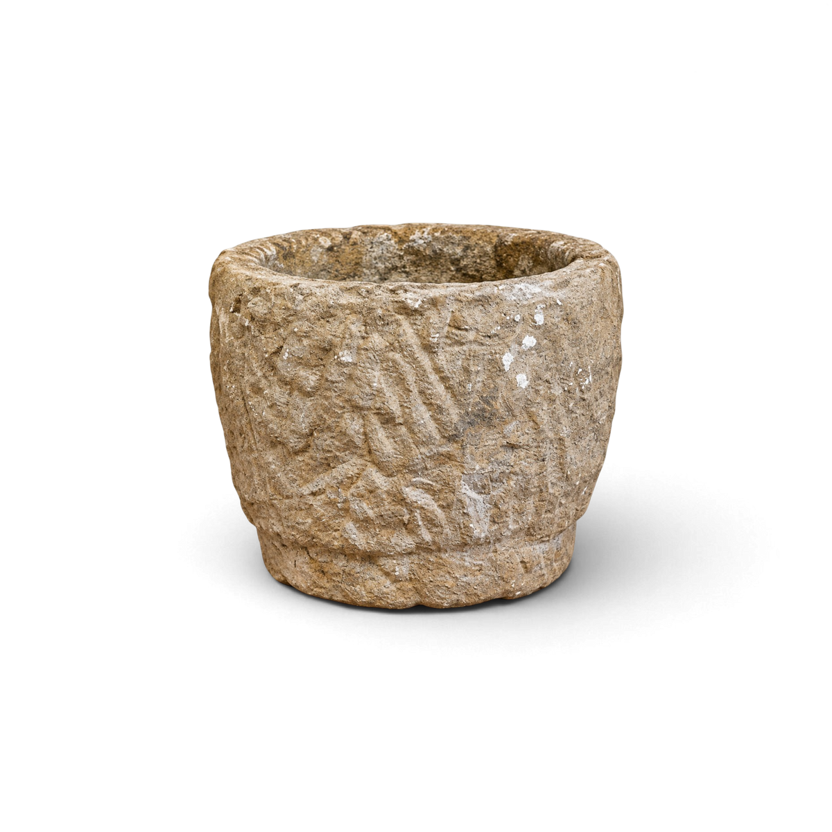 Hand-Carved Stone Mortar