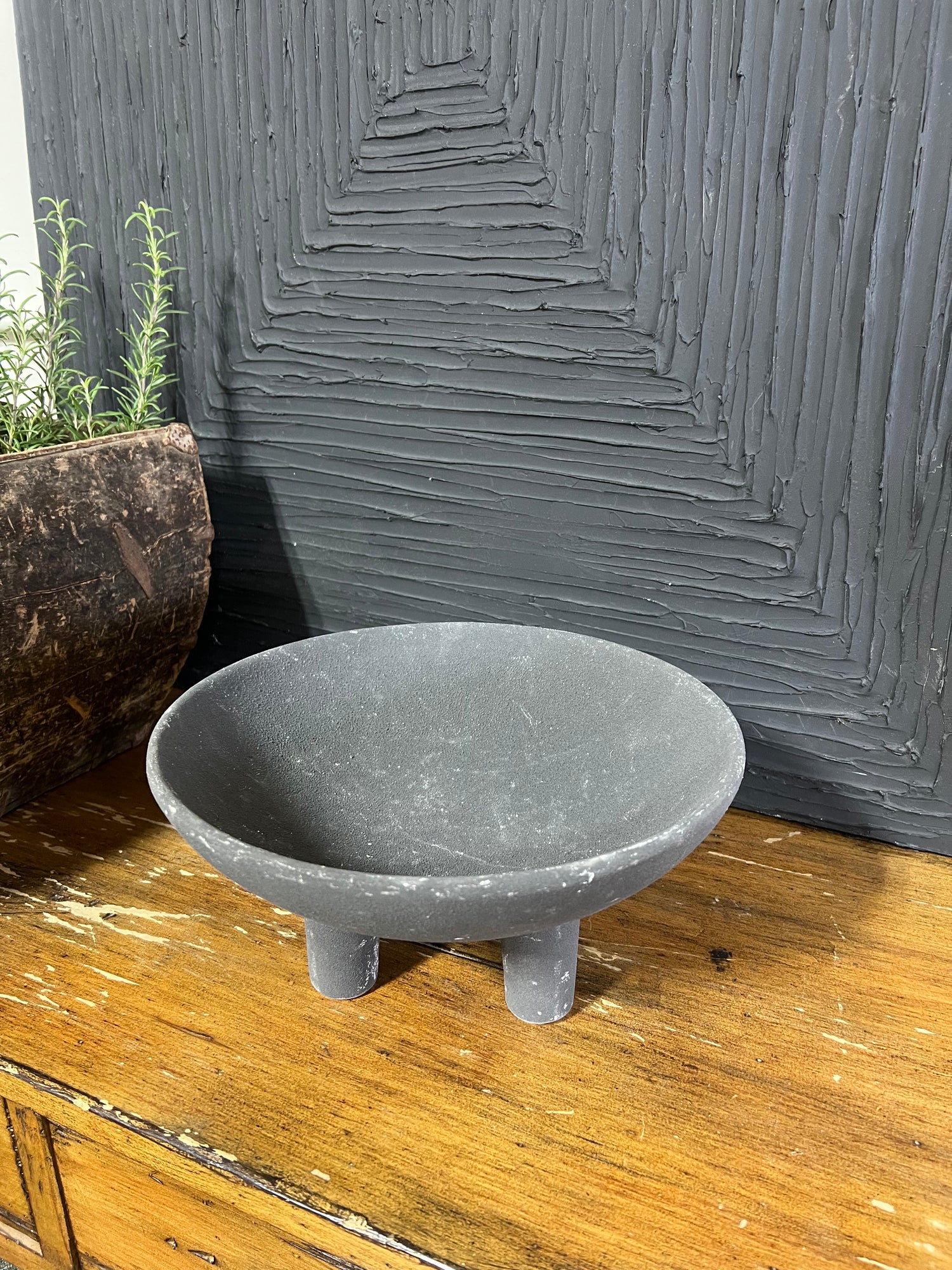 Black Stone Molcajete Bowl