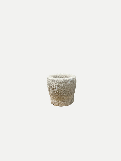 Hand-Carved Stone Mortar