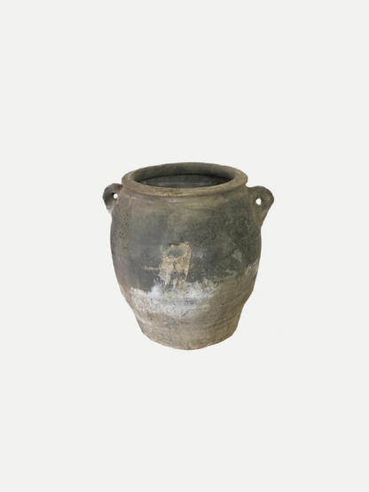 Two-Handled Clay Pot