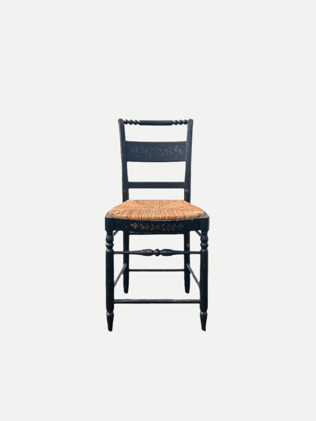 Wooden Chair with Woven Seat