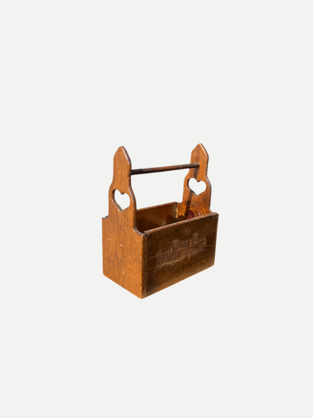 Rustic Wooden Carry-All Caddy