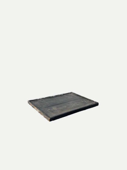 Black Wooden Serving Tray