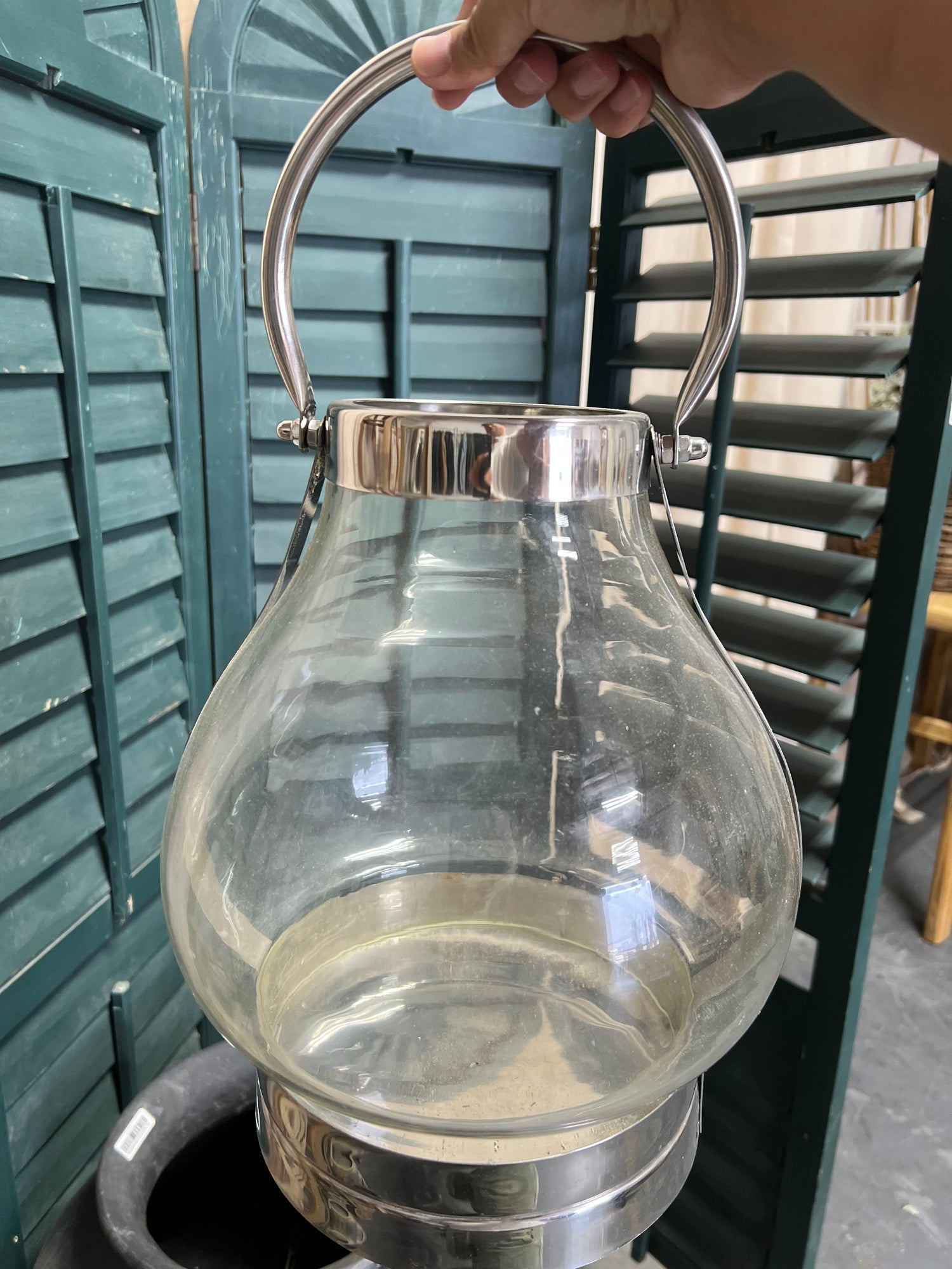 Glass planter