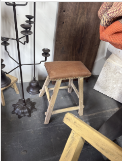 Leather Stool